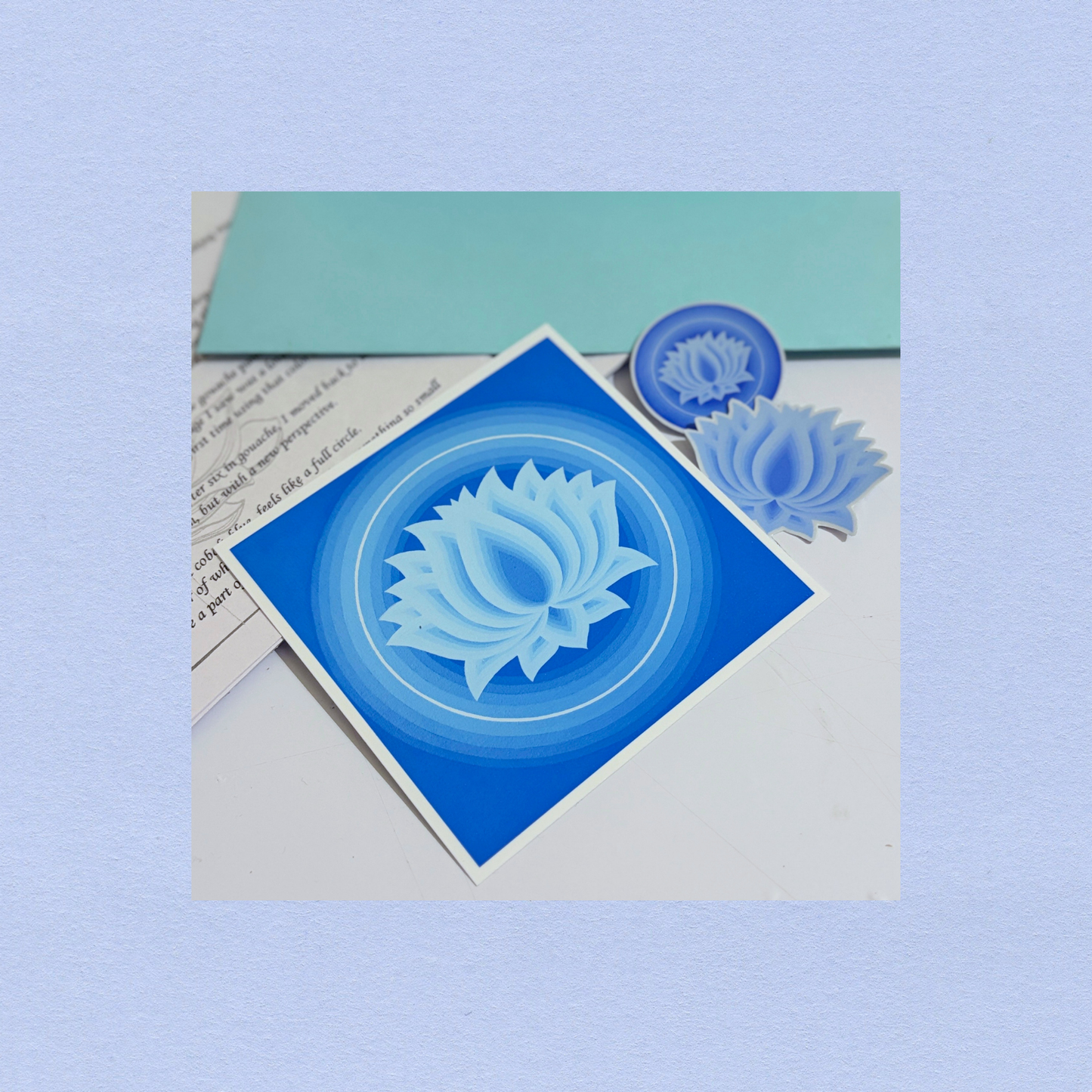 Blue Lotus Print - Small