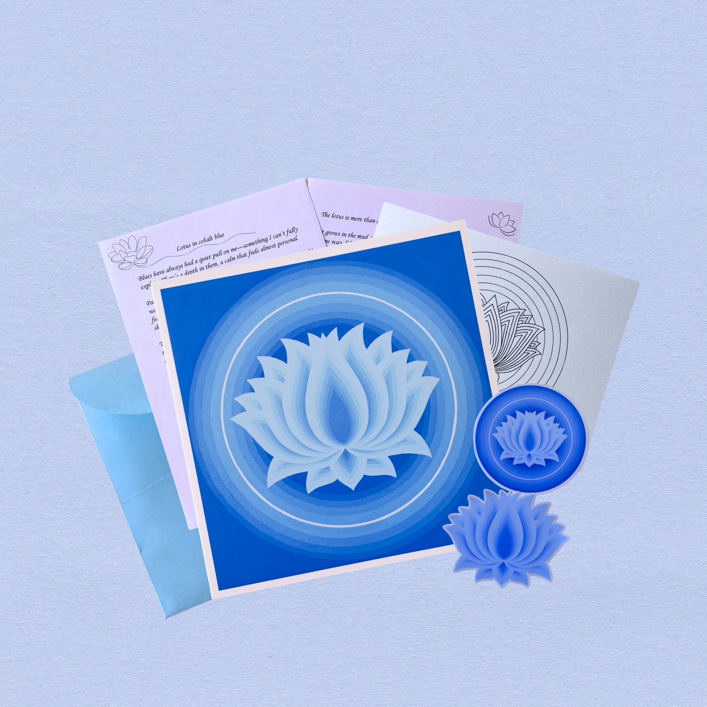 Blue Lotus Print - Small