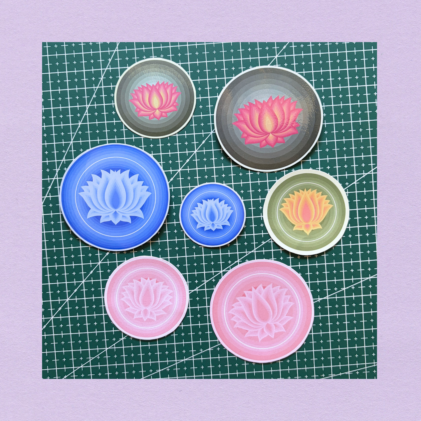 Pocket Blooms: Lotus Sticker collection