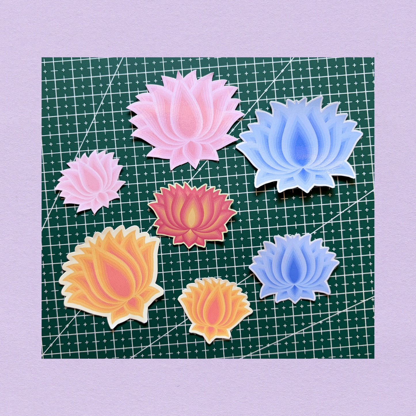 Pocket Blooms: Lotus Sticker collection