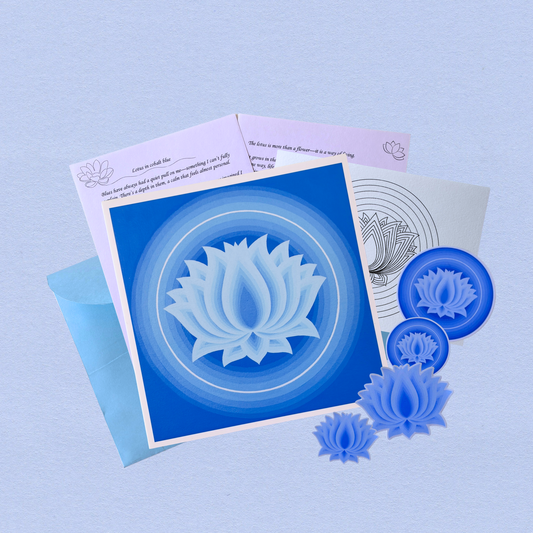 Blue Lotus Print - Large