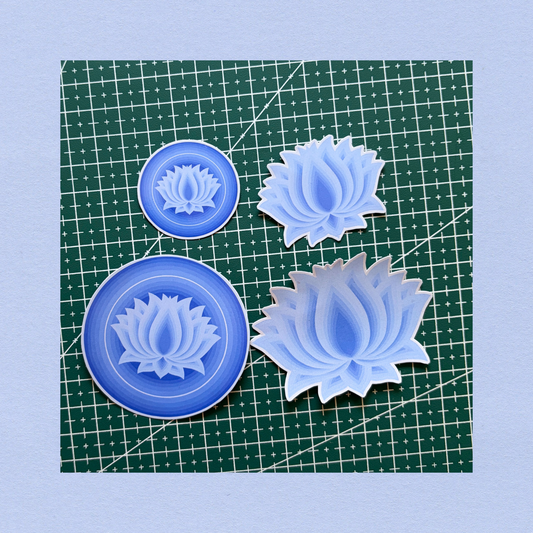 Blue lotus sticker collection